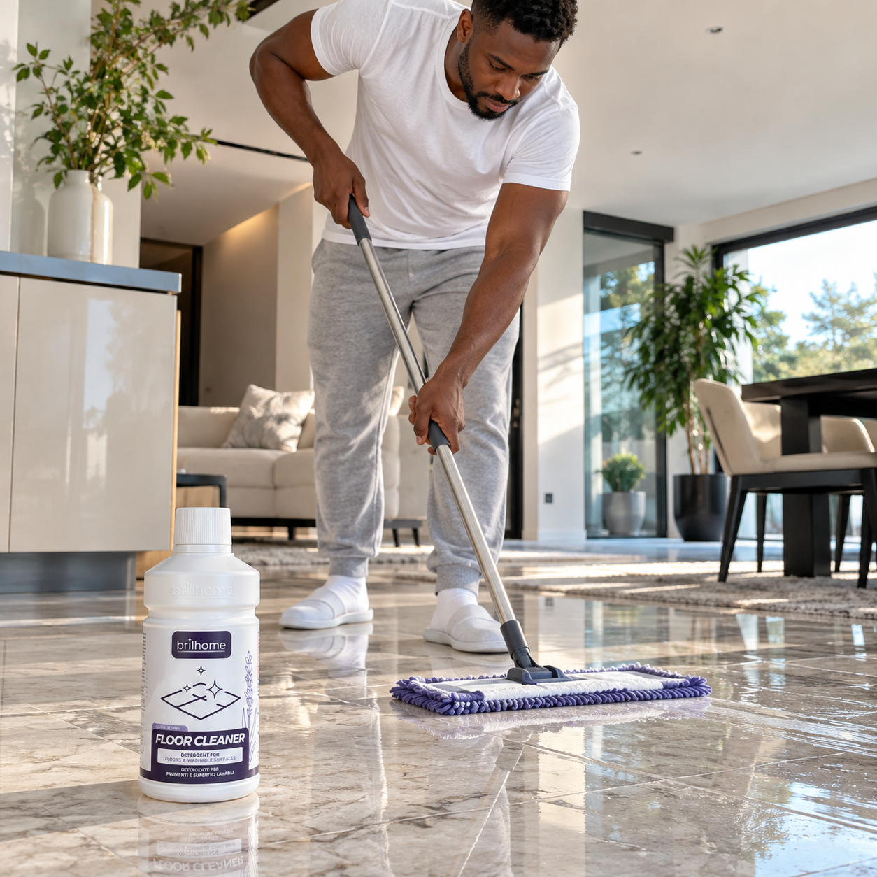 Floor Cleaner pour nettoyer et faire briller un sol