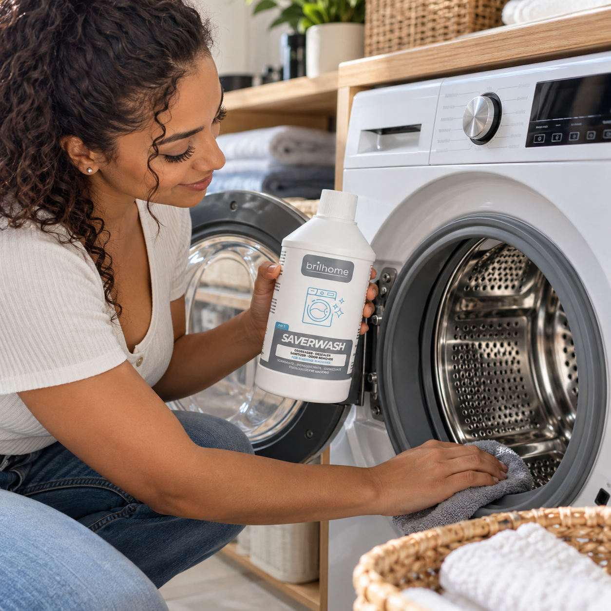 SAVERWASH pour nettoyer et désodoriser une machine à laver